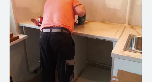 Сборка кухонного гарнитура. Новотроицк
